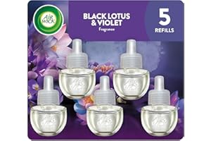 Air Wick Plug In Scented Oil Refill,Black Lotus & Violet, 5 ct