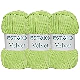 Estako Velvet (3- Skeins Pack) Chenille Blanket