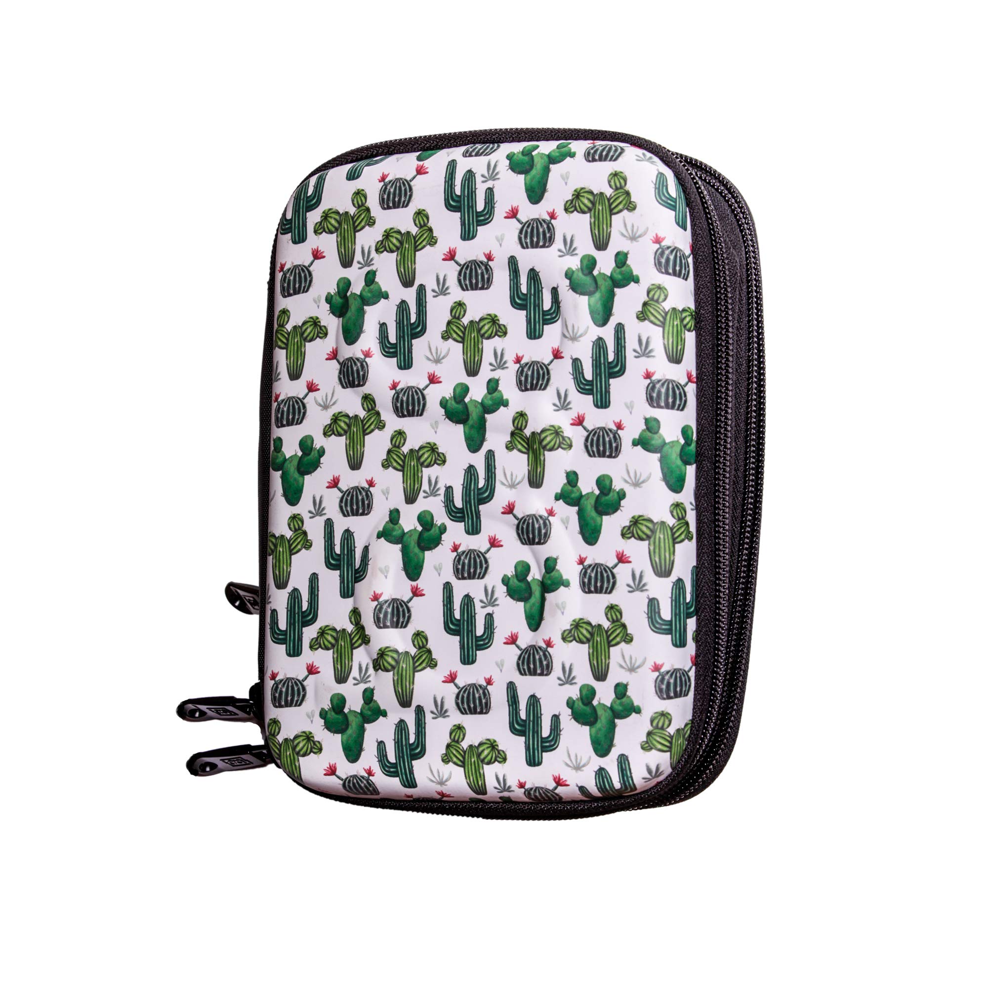 Glucology™ Diabetic Travel Case - Organizer for Blood Sugar Test Strips, Medication, Glucose Meter, Pills, Tablets, Pens, Insulin Syringes, Needles, Lancets (Classic, Cactus)