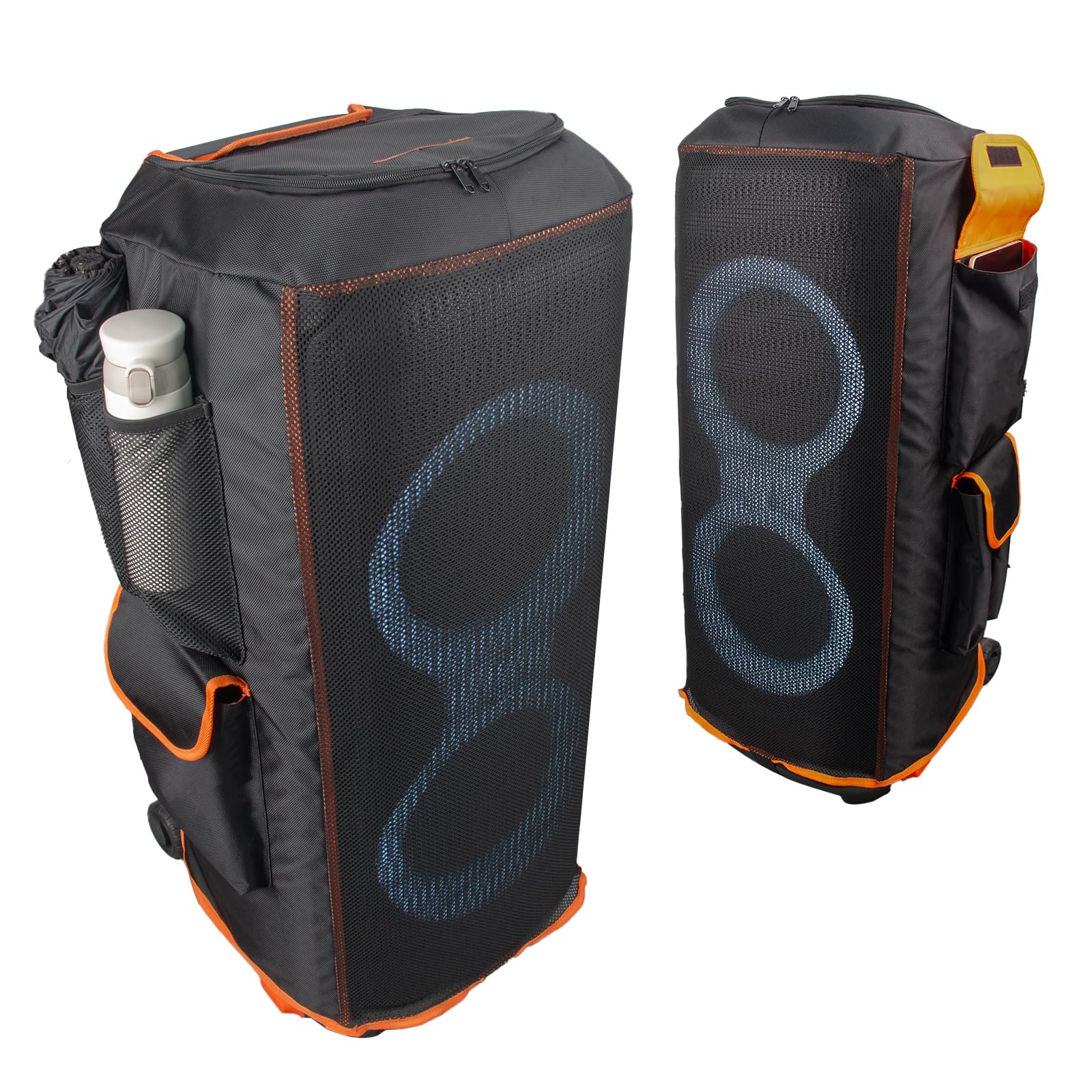 Photo 1 of Protective Cover for PartyBox 710 Speaker Double-Layer Shield, Scratch-Resistant, Dust proof Shell, Custom Fit Speaker Jacket, Breathable Mesh Sleeve, w/4 Storage Pockets (partybox 710)
