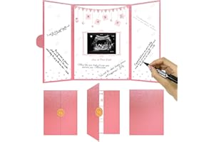 Crenics Baby Shower Guest Book Alternatives for Girls, Creative Cute Baby Shower Signature Board with Picture, Baby Shower Sign in Guest Book for Girls Baby Shower Party Decorations
