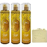 Bath & Body Works Limited Edition Princess Collection Belle 3 Pack Fragrance Mist Bundle with a Wild Jasmine Bar Soap - Full Size