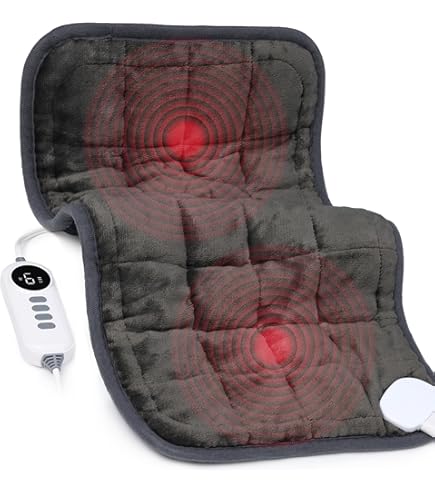 Amazon.com: Heat Massaging Weighted Heating Pad for Back Pack, Weighted  Electric Heating Pad with Massaging Vibrations 3.7lb Non-Toxic Beads 4 Heat  Settings 4 Massage Modes 2h Auto-Off 17"x33" : Health & Household