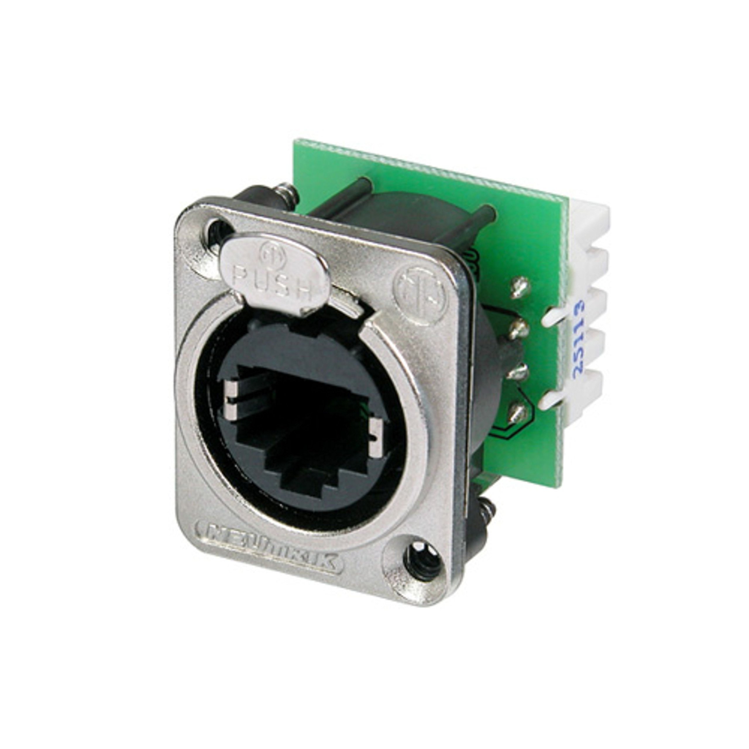 Neutrik NE8FDV-YK Ethercon RJ45 Chassis Socket Silver, Black