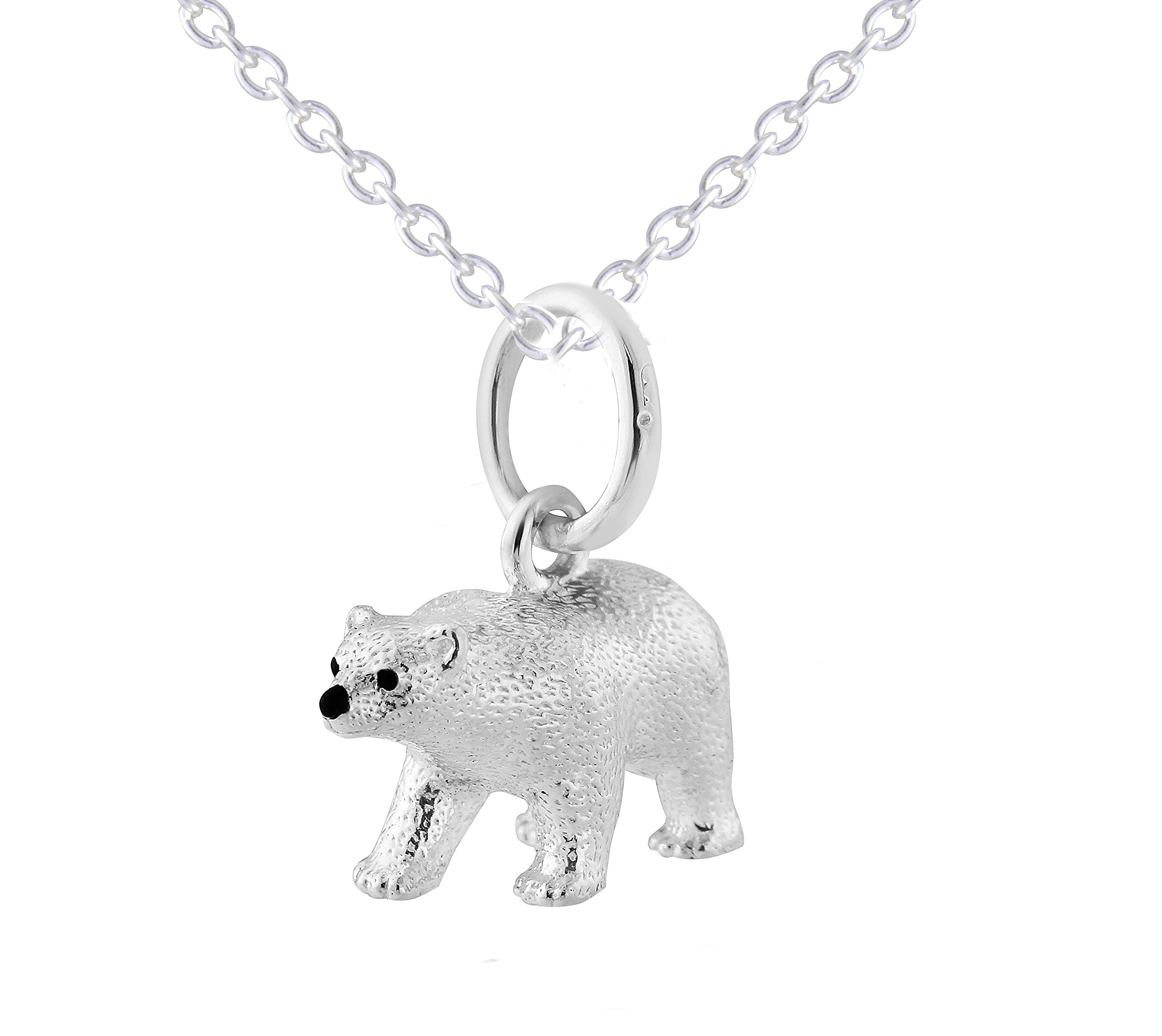 Gemma J STERLING SILVER POLAR BEAR PENDANT