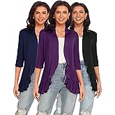 Argstar Women's 3/4 Sleeve Cardigan (S-3XL)