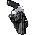 1791 GUNLEATHER K-Frame Revolver Paddle Holster - OWB CCW Leather Gun Holster for Belts - Right Handed - Fits Ruger GP100, Smith & Wesson K Frame and 686