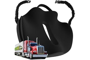 Large Truck Seat Cushion for Truck Driver Seat Cushion - Upgraded Back Support, CertiPUR-US® Certified - Thick Memory Foam, P