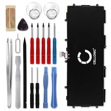 Cellonic® Premium Akku kompatibel mit Samsung Galaxy Note 10.1 2014 / Tab Pro 10.1 inkl. Werkzeug-Set (SM-P600 / SM-P605 / SM