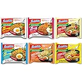 Indomie Variety Pack - 6 Flavors in 1 Case (30 Bags)