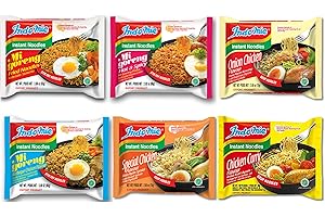 Indomie Variety Pack - 6 Flavors in 1 Case (30 Bags)