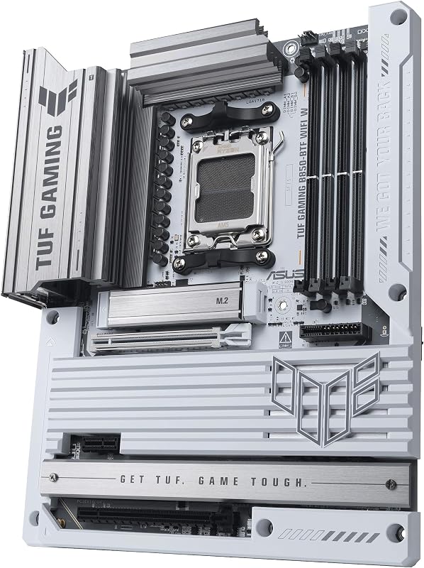TUF GAMING B850-BTF WIFI W, Scheda Madre AMD ATX, Slot DDR5, Bianca