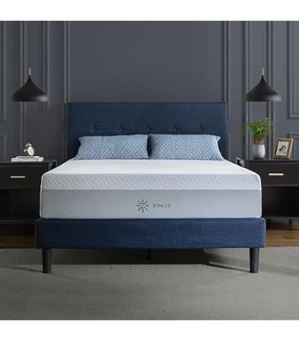 Amazon.com: Zinus 12 Inch QUADCOOL Memory Foam Mattress, King