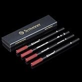 Scriveiner Rollerball Refill Black Medium - 4 Rollerball Refills Designed Pens - Safety Ceramic Non Dry Roller Pen Refill M - Schmidt 888 Size &ndash; Made in Germany