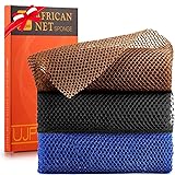 3 Pieces African Bath Sponge African Net Long Net