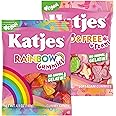 Katjes Rainbow Plus Wild and Free Variety Bundle, Foam Candy, Sweet Tangy Flavored Gummies for Bachelorette Parties & Bridal Showers, Vegan Gummy, 4 Pk