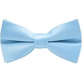 Carahere Pre-Tied Little Boy's Polka Dot Bow Ties Baby Solid Color Bow Ties For Kids M012