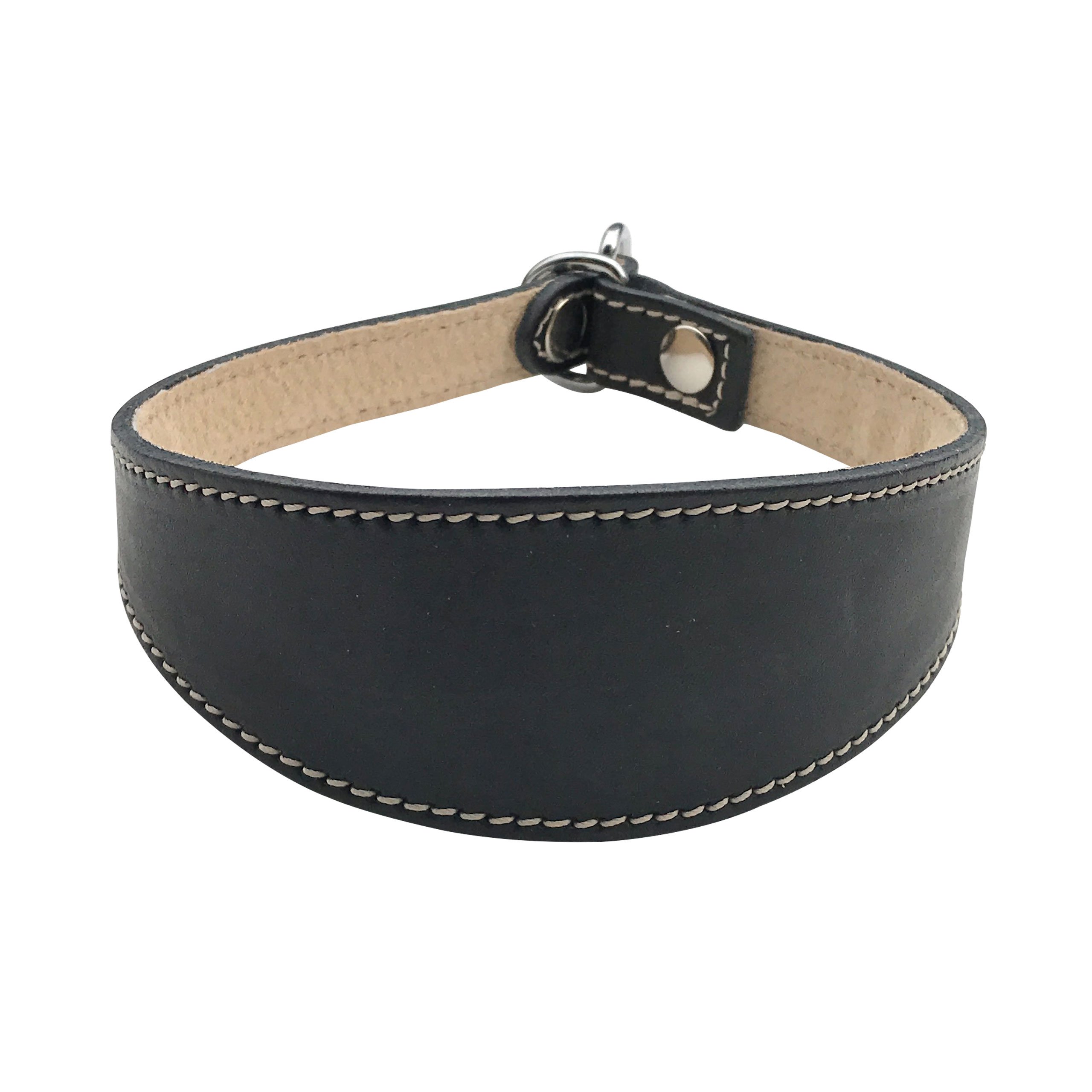 BBD Pet Products Greyhound Slip Collar, One Size, 3/4 x 14 to 16-Inch, Black