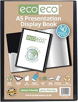 eco-eco A5 50% Recycled 40 Pocket Presentation Display Book
