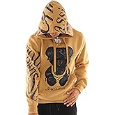 SCREENSHOT Mens Urban Premium Fleece Hoodie - Animation Cartoon Character Embroidery Patch Gel Print Hooded Sweatshirt