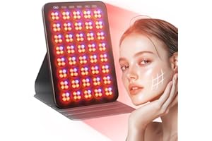 INTEO Red Light Therapy for Face and Body, Portable Red Light Therapy with Protective Goggles, 850nm Infrared Red Light Therapy with 6 Modes