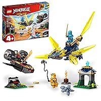 LEGO NINJAGO NYA and Arin’s Baby Dragon Battle 71798 Ninja Building Toy, Features a Jet, 2 Dragons, 3 Minifigures and Baby Riyu, Gift Idea for Toddlers Ages 4+ LEGO NINJAGO NYA and Arin’s Baby Dragon Battle 71798 Ninja Building Toy, Features a Jet, 2 Dragons, 3 Minifigures and Baby Riyu, Gift Idea for Toddlers Ages 4+