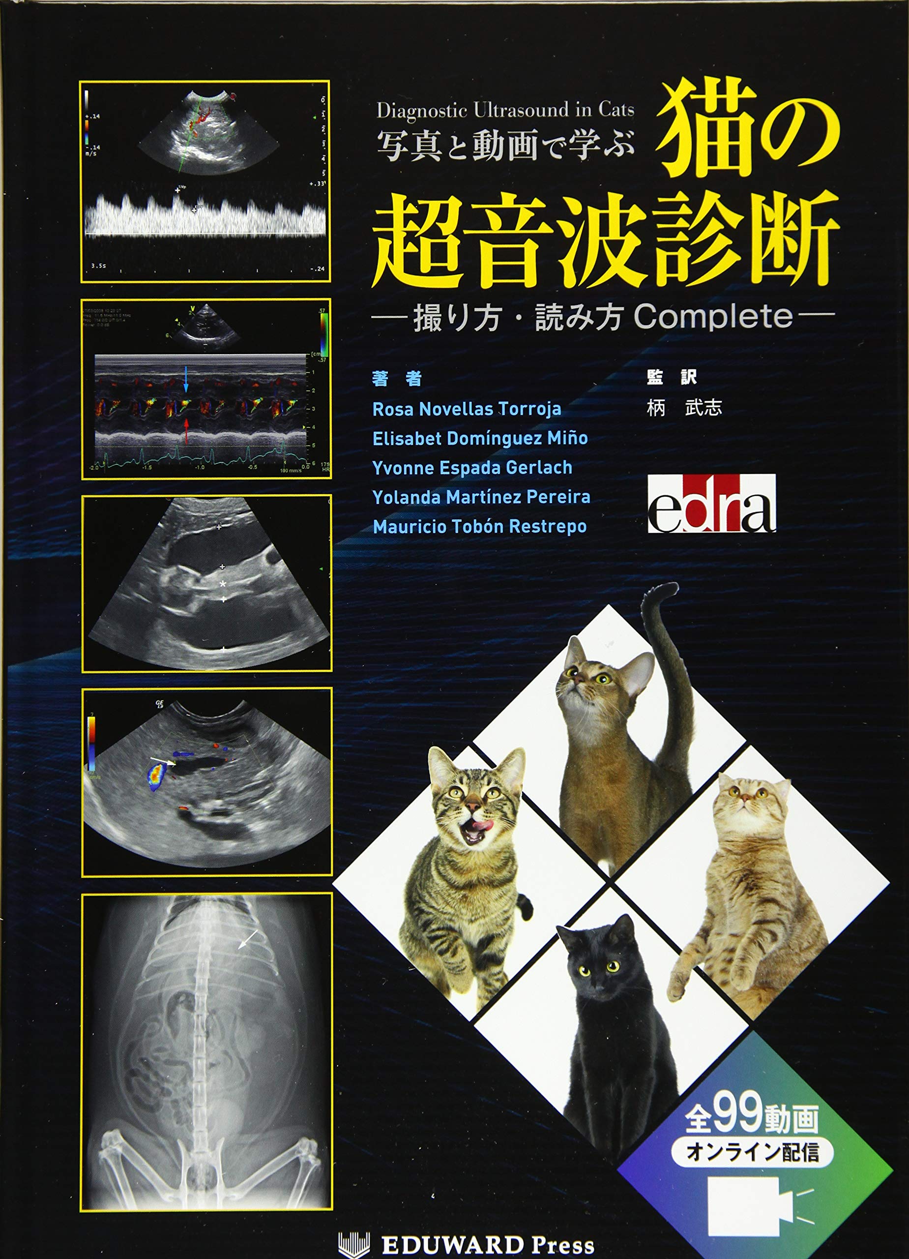 写真と動画で学ぶ猫の超音波診断─撮り方・読み方 Complete─ Rosa