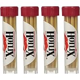 Cinnamon Toothpicks- 4 Tubes | Classic Cinnamon Toothpicks, Refreshing Flavor, Convenient 4-Tube Pack for On-the-Go
