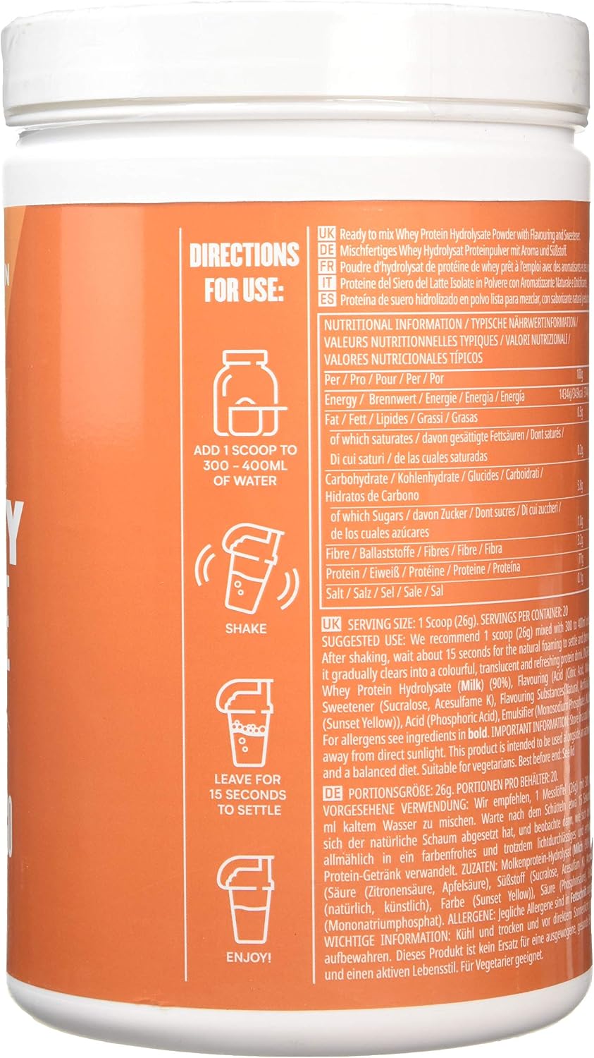 Myprotein Clear Whey Protein Isolate Powder, Orange & Mango, 20 Servings - Image 3