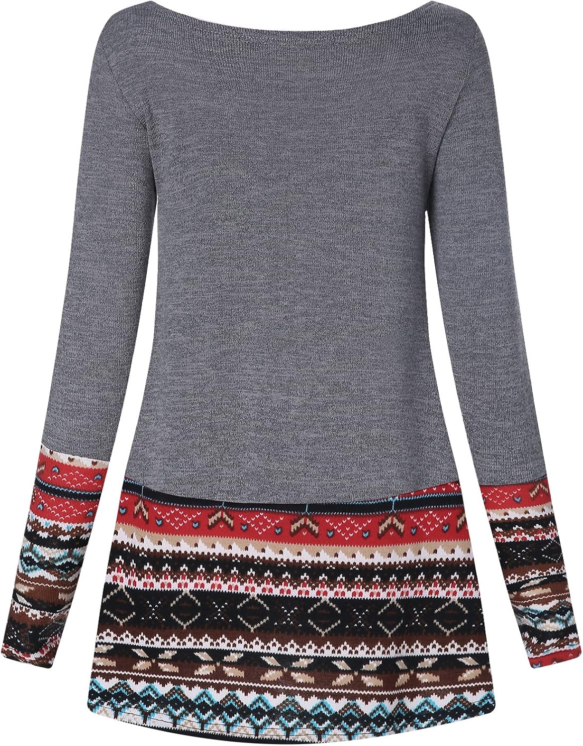 Cnfio Kleider Damen Blusenkleid Elegant Kleid Knielang Mit Tasche Sweatshirt Pullover Casual Herbst Plus Size B