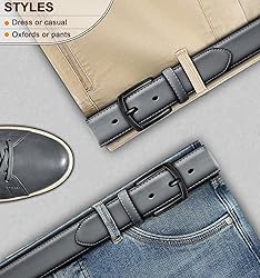 KEMISANT Men Belt-Genuine Leather Belt for Men