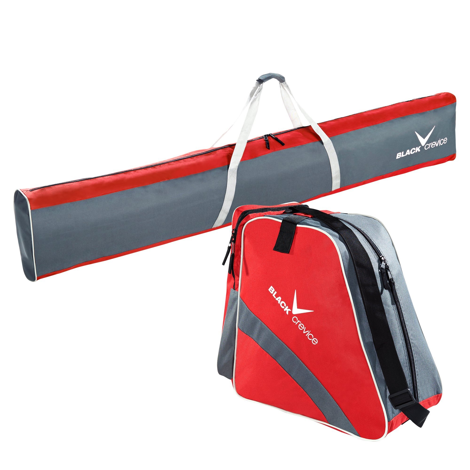 Black Crevice Ski Bag Set, Unisex, BCR151006, red/grey, 43 x 27 x 5 cm