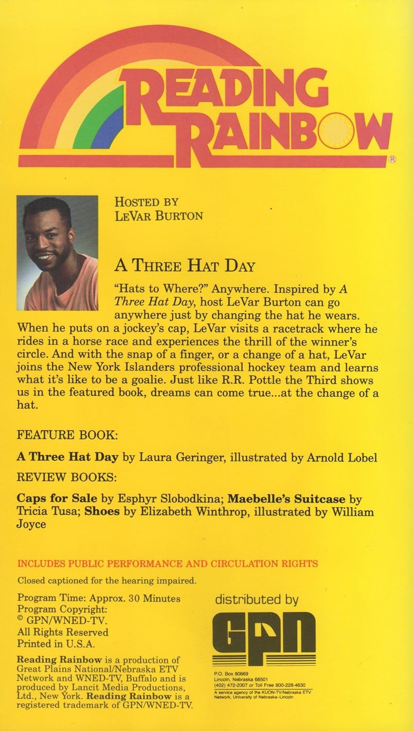 reading rainbow caps for sale