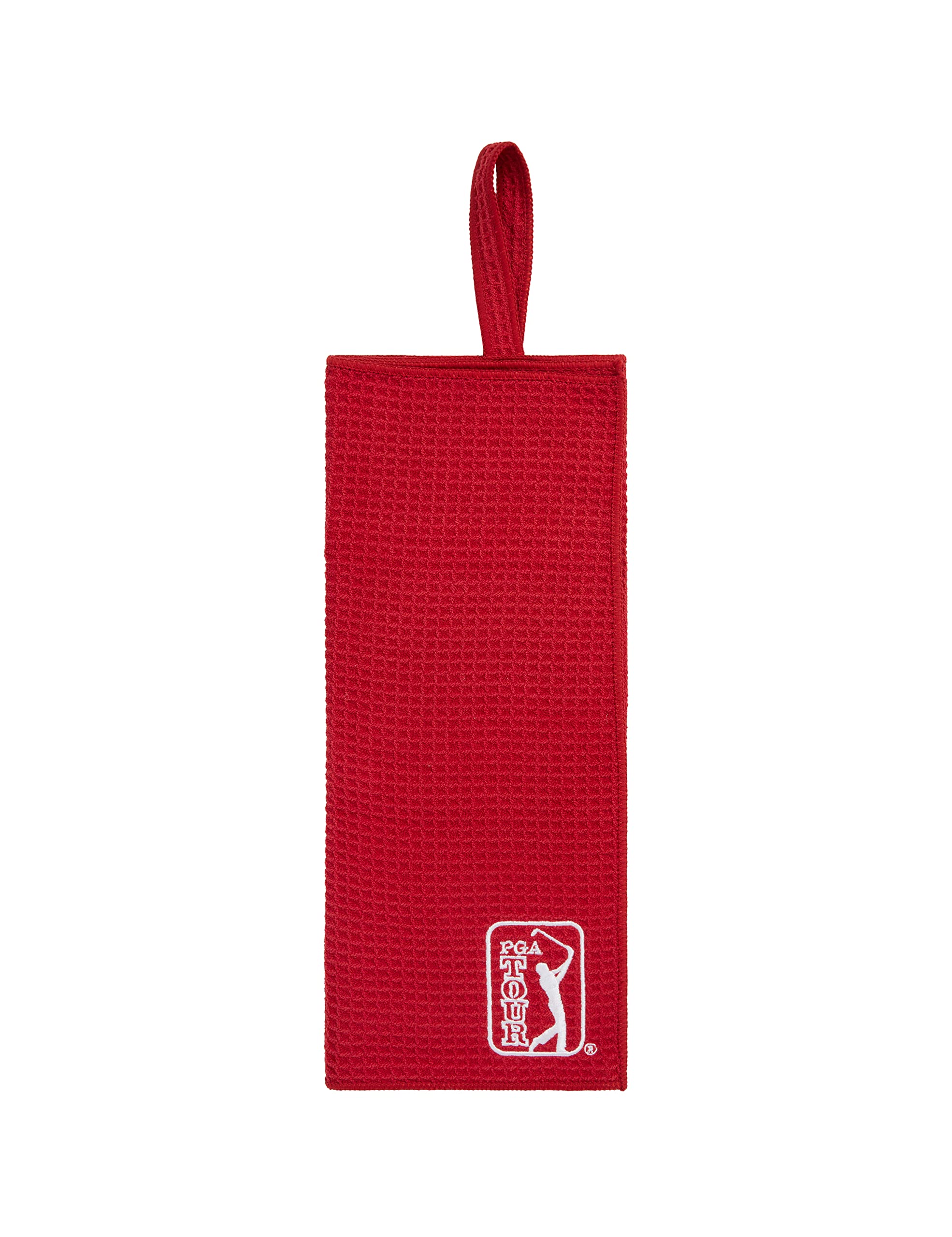 PGA Tour - Golf Towel, Premium Microfibre Towel, Bag-loop, 38” x 16”, Golf Accessories, Chili Pepper, OS