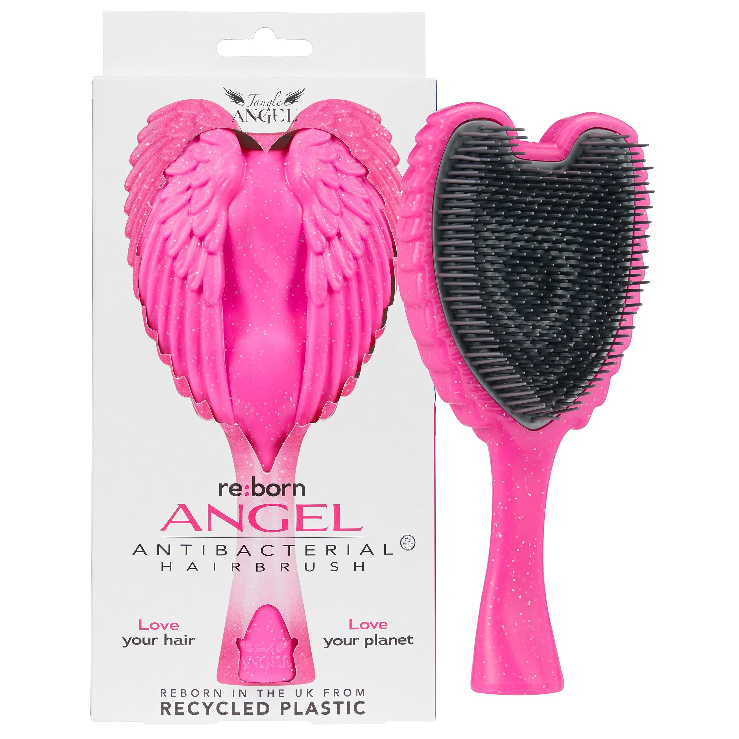 Tangle Angel REBORN Detangling Hairbrush - Eco Friendly Hair Brush. Great for All Hair Types - Thick, Curly, Straight, Wavy, Wet and Dry Hair, Hair Extensions. Perfect Christmas for Women, Girls, Kids