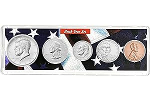 CNDONS 2019-5 Coin Birth Year Set in American Flag Holder Collection Seller Uncirculated