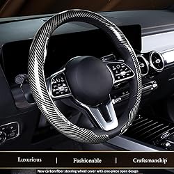 Aimato Car Steering Wheel Cover Carbon