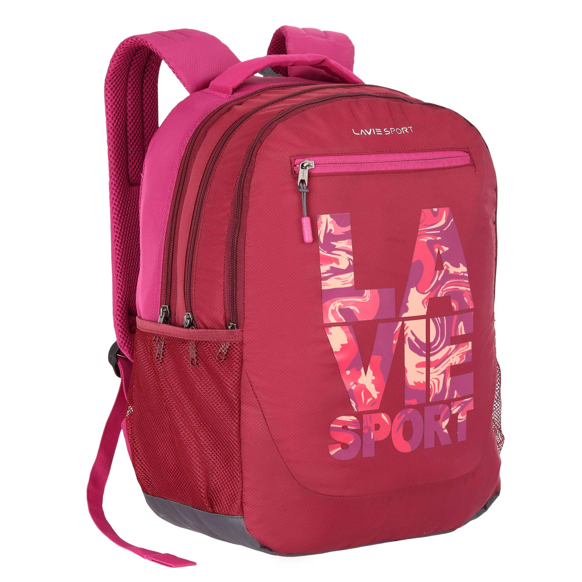 maroon school backpack