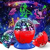 Night Light Projector for Kids: Night Lights Toys for 3-5 6 7 8 9 10 11 Year Old Boys, 2-in-1 Dinosaur & Star Projector for Kid 3-12, Night Lamp Christmas Birthday Gifts for Toddler