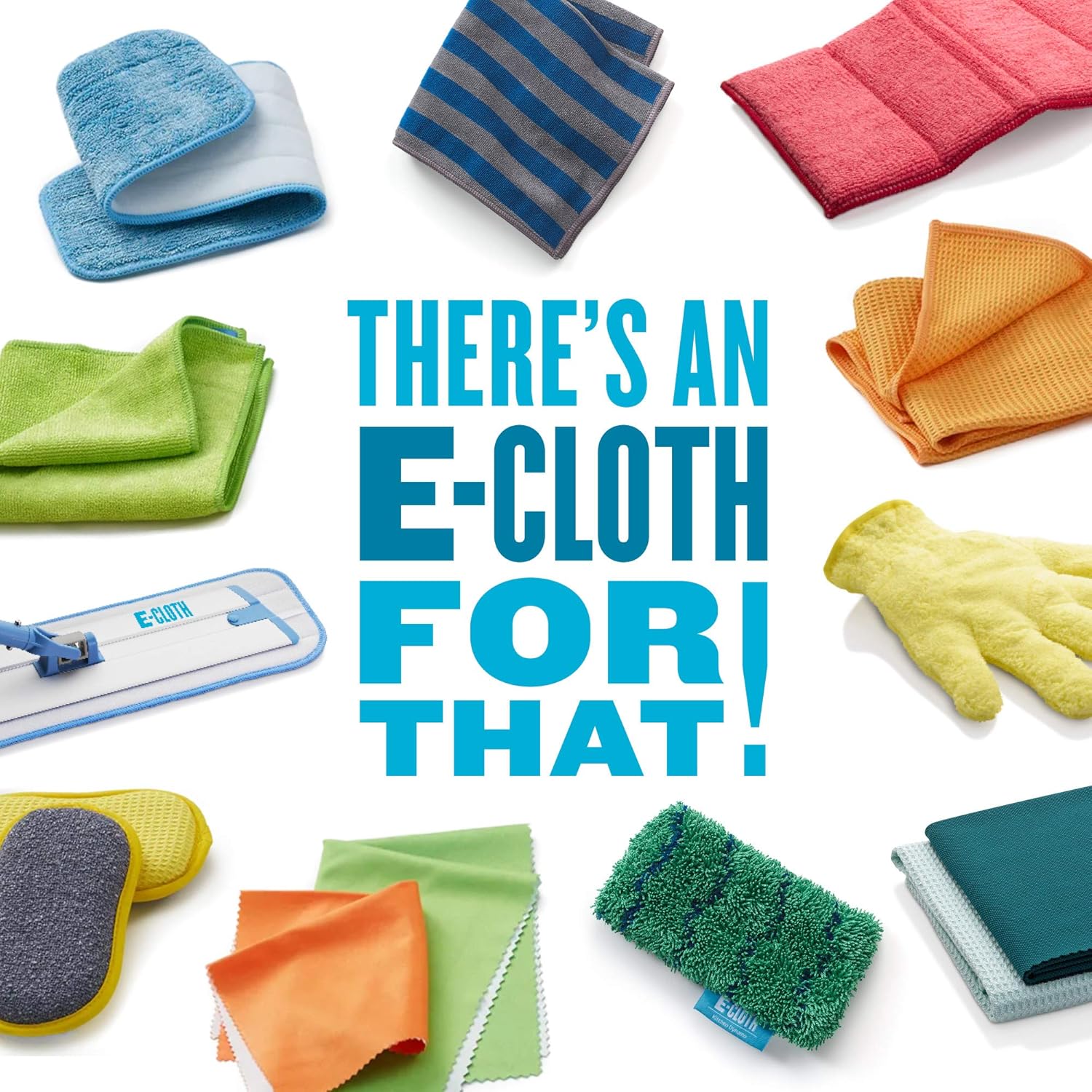 E-Cloth Starter Cleaning Pack, Microfiber, Assorted Colours, 5 Cloth Set, 1 Pack: Home & Kitchen