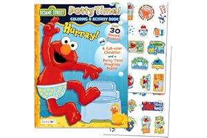 BENDON PUBLISHING Sesame Street"Potty Time" Potty Training Coloring and Activity Set - with Progress Chart and Reward Stickers