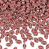 OIIKI 100pcs Baseball Polymer Clay Beads, Sports Beads for Bracelets Making, Football Bead DIY Beads for Crafts Bracelet, Necklace, Jewelry Handmade, Jewelry Making Accessories Supplies - Oval