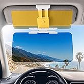Sun Visor Extender for Car | 2-in-1 Day &amp; Night Anti-Glare Visor Extension, Adjustable Clip-On Sun Blocker for Cars SUVs