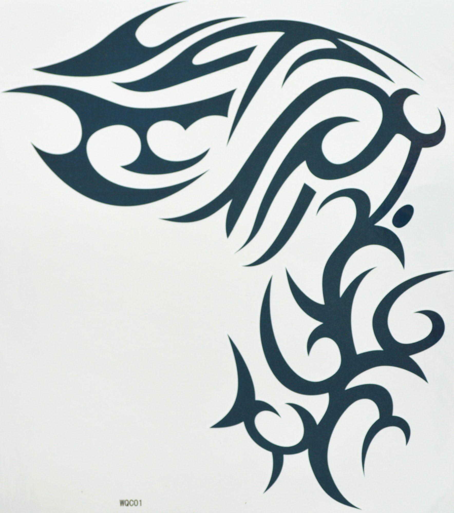 GGSELL hot selling extra large new design big size 7.87 x 8.66" Inches waterproof totem temporary tattoo sticker for should