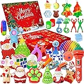 Fidget Advent Calendar 2025, 24 Days of Surprises Christmas Countdown Calendar, Sensory Fidget Toy for Kids & Adult, Party Favor Christmas Gifts Stocking Stuffers Gifts