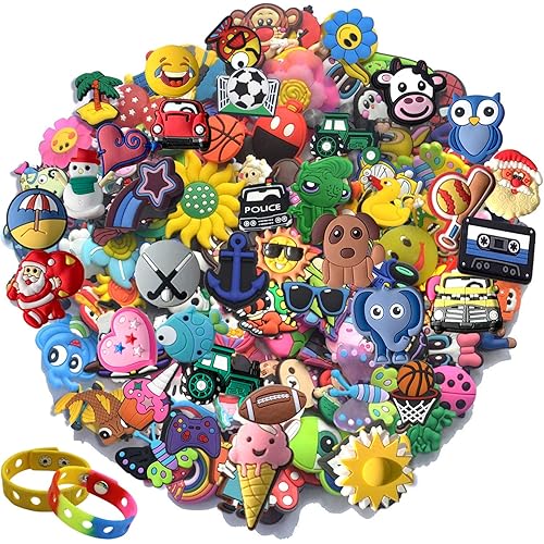 30,50,100 pcs Random Shoe Charms for Shoe & Bracelet Wristband