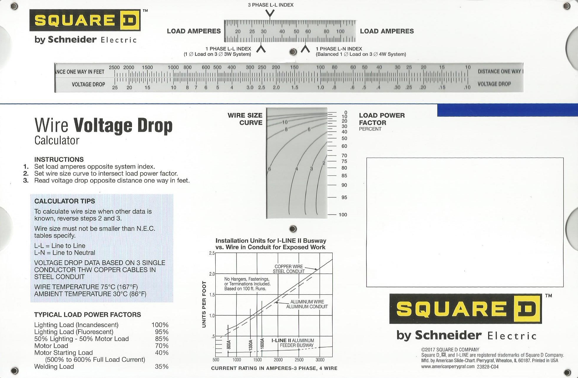 Wire Voltage Drop Slide Chart on Galleon Philippines