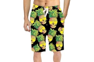 Soophiea Mens Pajama Shorts Graphic Lounge Wear Bottoms Sleep Pjs Pants with Pockets