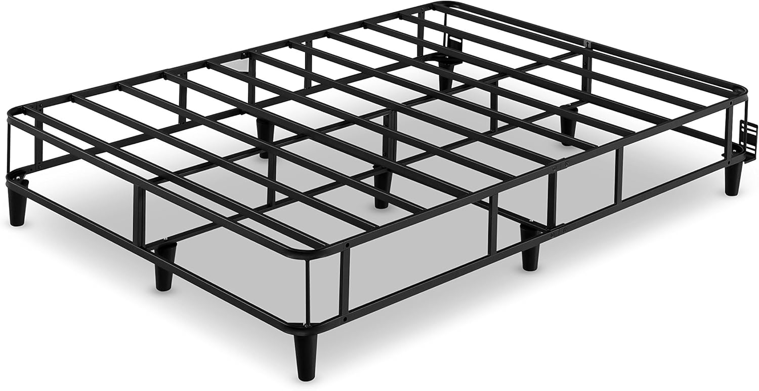 Zinus Keenan 14 Inch Free Standing Smart Box Spring / Mattress Foundation / With 9 Support Legs / Strong Steel Structure / Easy Assembly Required, Queen: Furniture & Decor