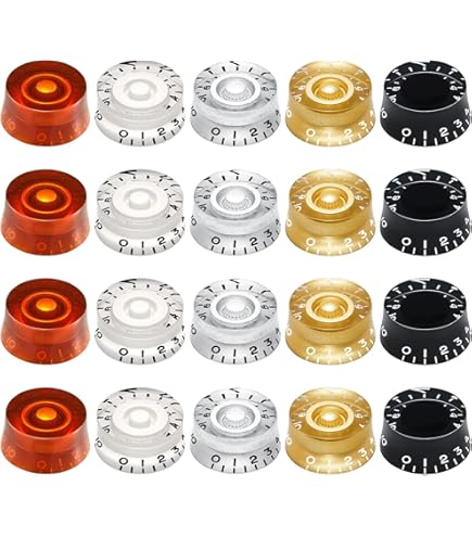 Amazon.com: Allparts PK-0142-023 Bell Knobs 0-11 Black